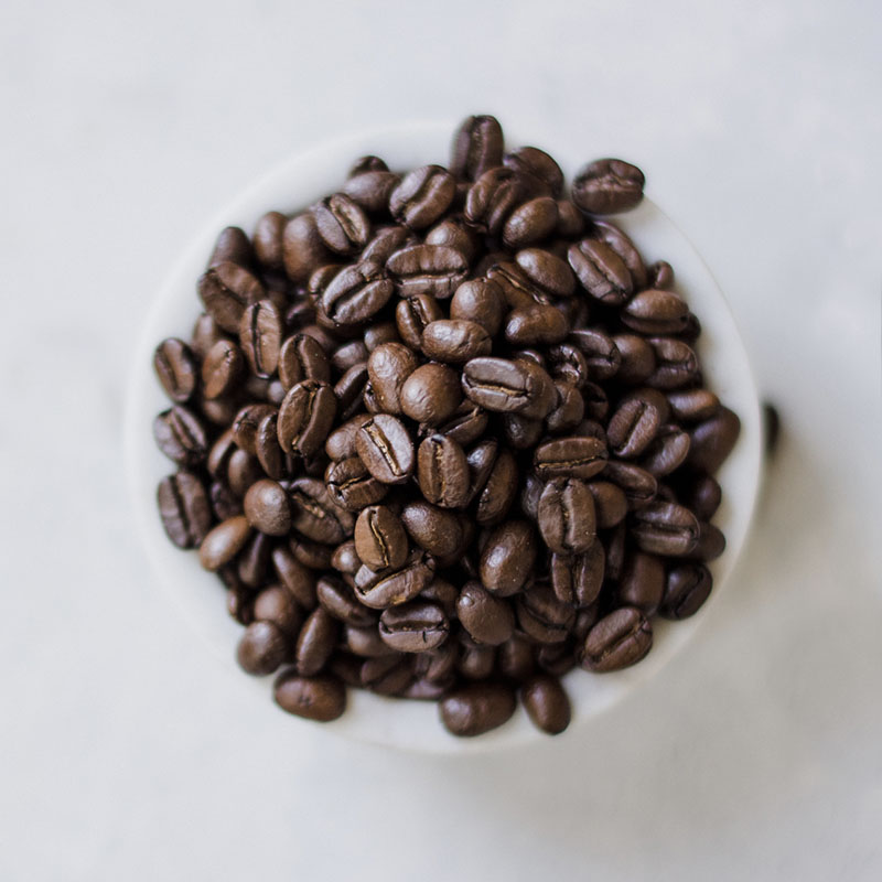 Des grains de café torréfiés